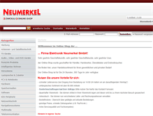 Tablet Screenshot of neumerkel-shop.de